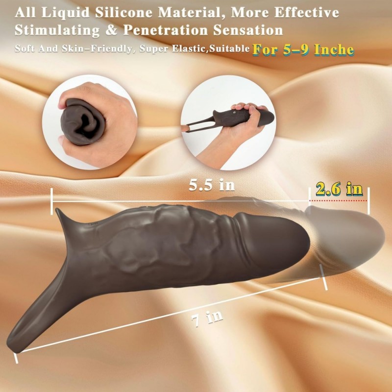venusfun super realistic textured silicone penis sleeve best toy