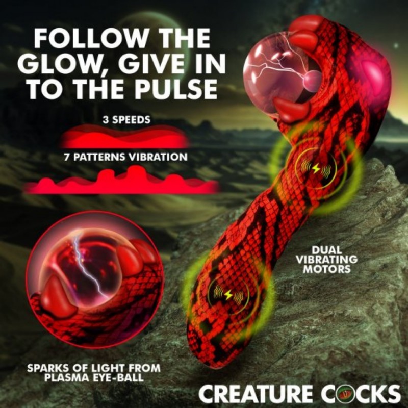 xr brands creature cocks cobra silicone plasma vibrator fast shipping