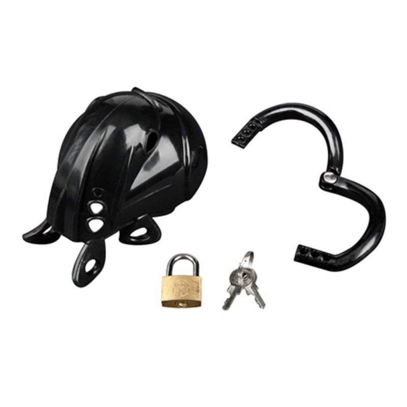 blue line full restraint silicone cock & balls chastity device new type