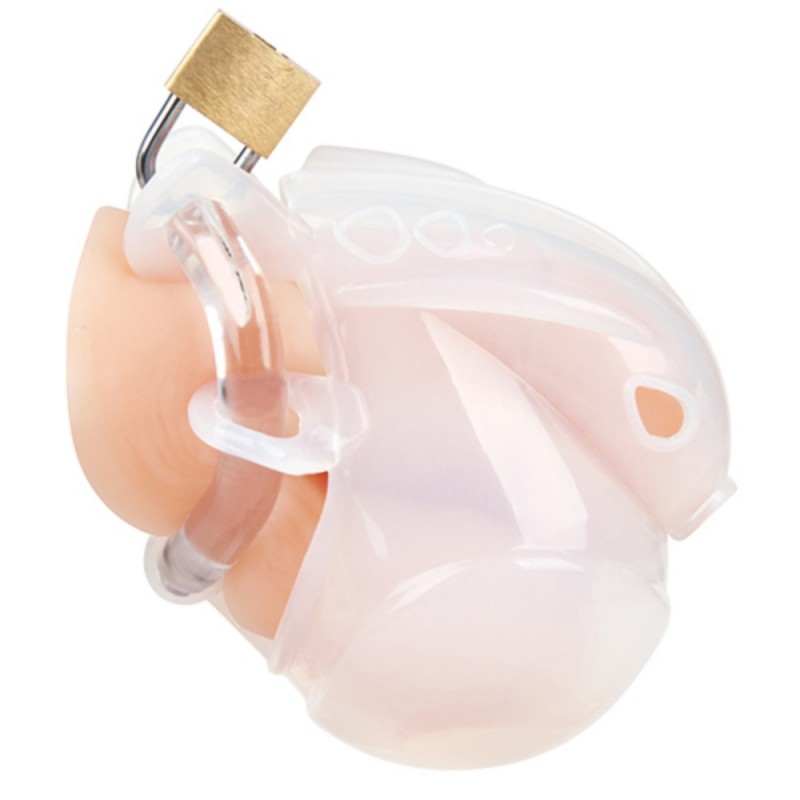 blue line full restraint silicone cock & balls chastity device best toy