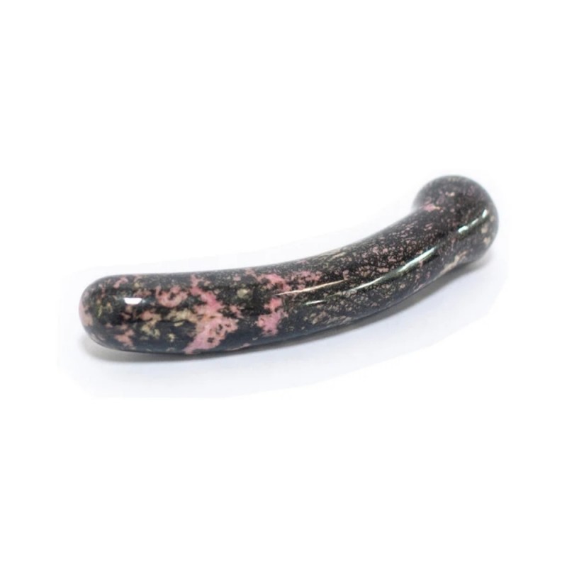 dame chakrubs anahata curve rhodonite crystal pleasure wand safe material