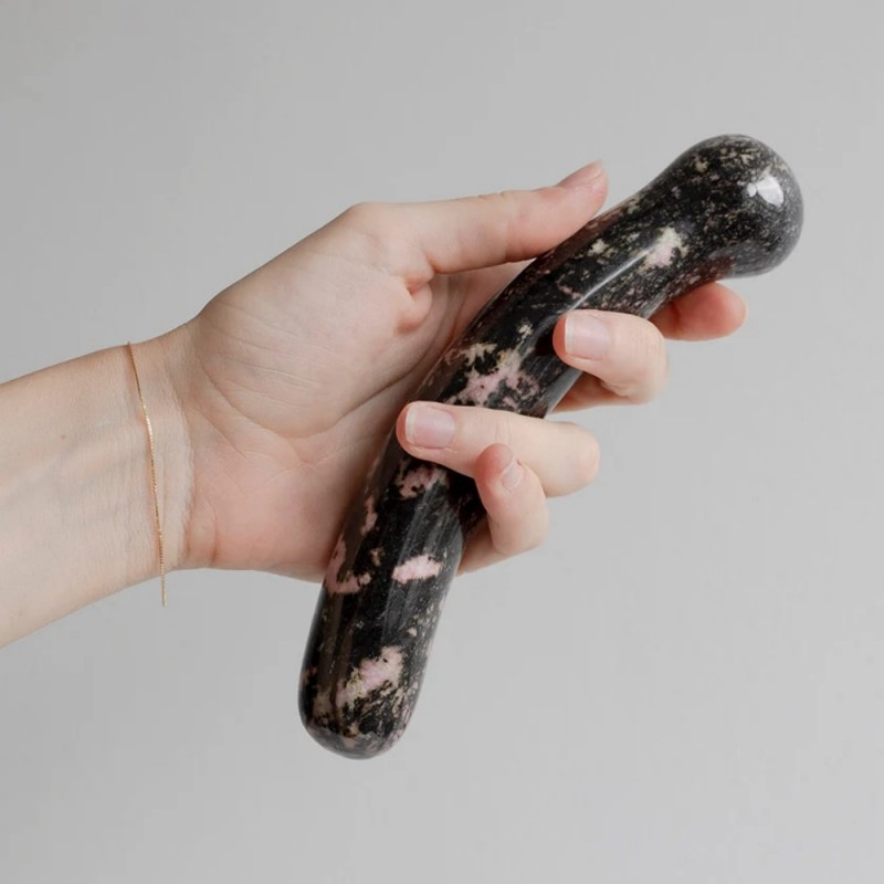 dame chakrubs anahata curve rhodonite crystal pleasure wand best toy