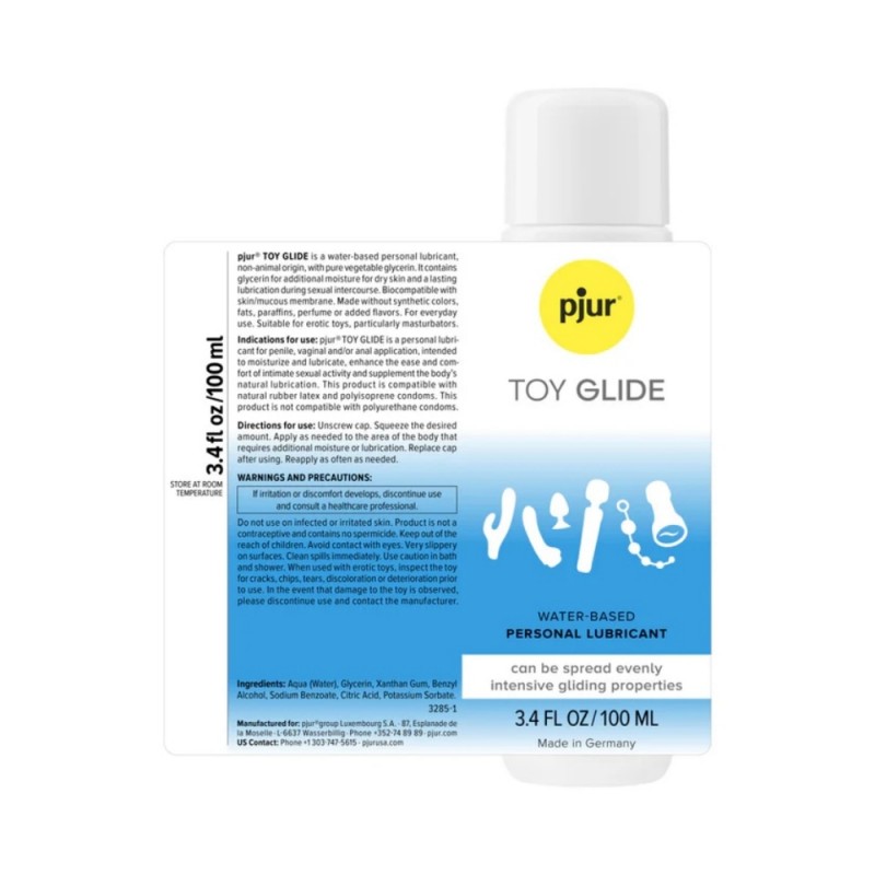 pjur toy glide 3.4 oz. water based formula lubricant best lube