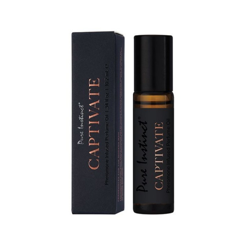 Pure Instinct Captivate Men's Collection Pheromone Perfume Oil 0.34 and 2 oz for men