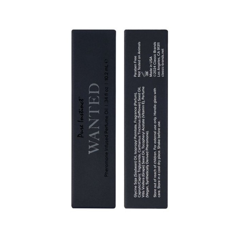 pure instinct mens collection wanted pheromone perfume oil safe material