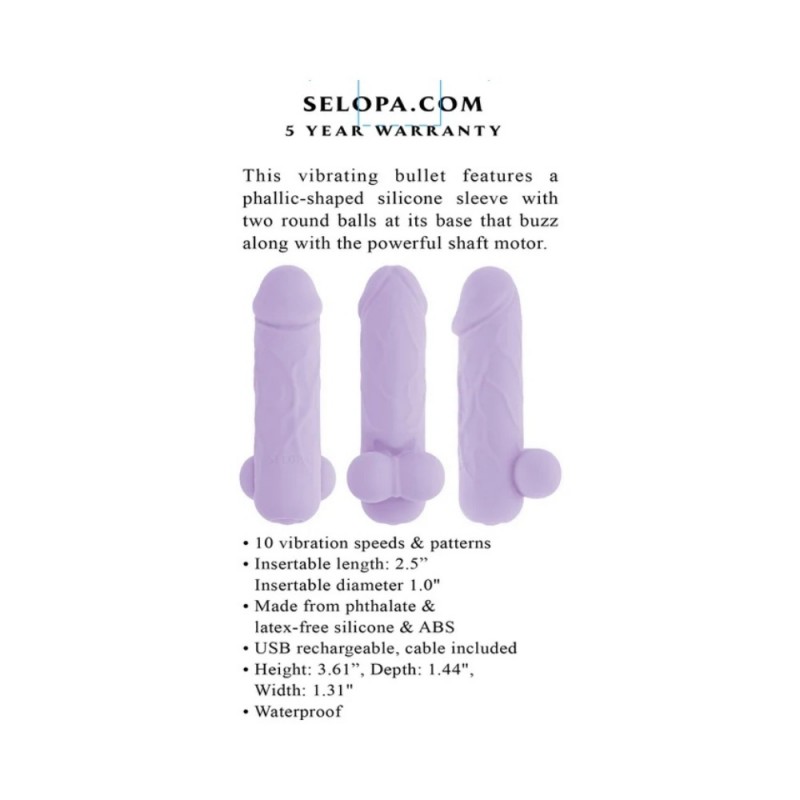 selopa ballsy bullet phallic-shaped silicone discreet vibrator best toy