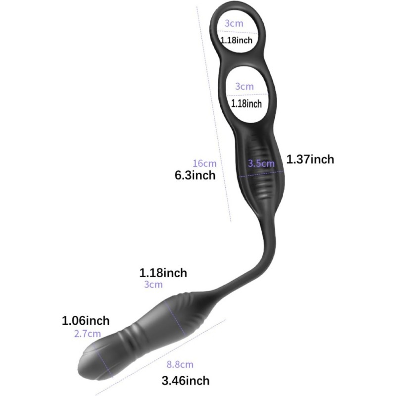 venusfun dual-ring viper prostate massager cock ring fast shipping