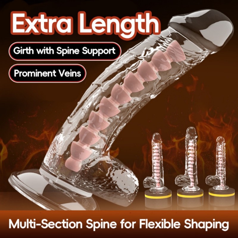 venusfun realistic crystal clear giant dildo great quality
