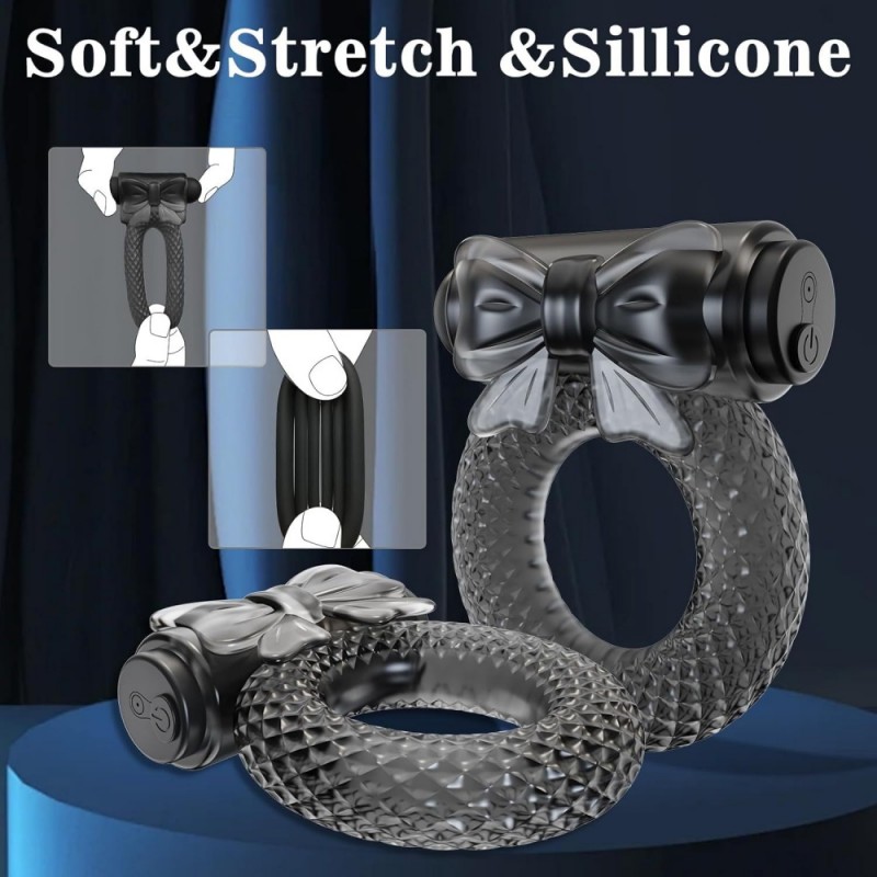 venusfun silicone cock ring with bullet vibrator safe material