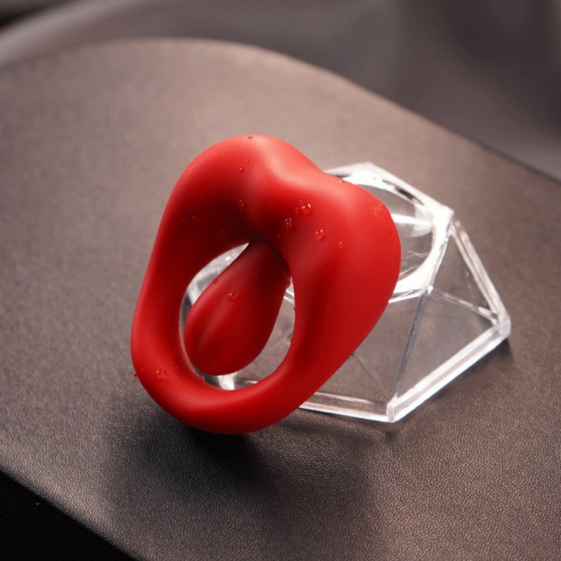 venusfun silicone licking vibrating cock ring with remote control best toy
