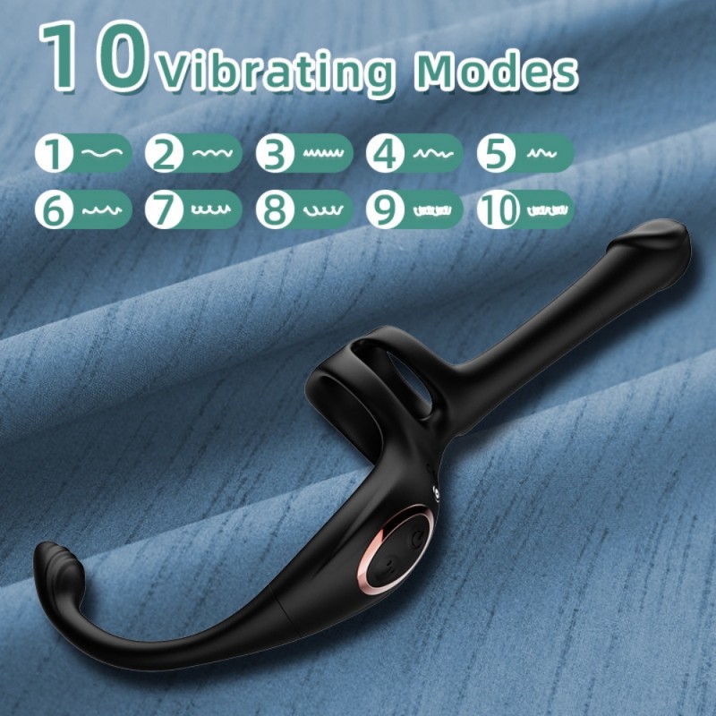 venusfun vibrating cock ring with clitoral stimulator sex enhance toy waterproof