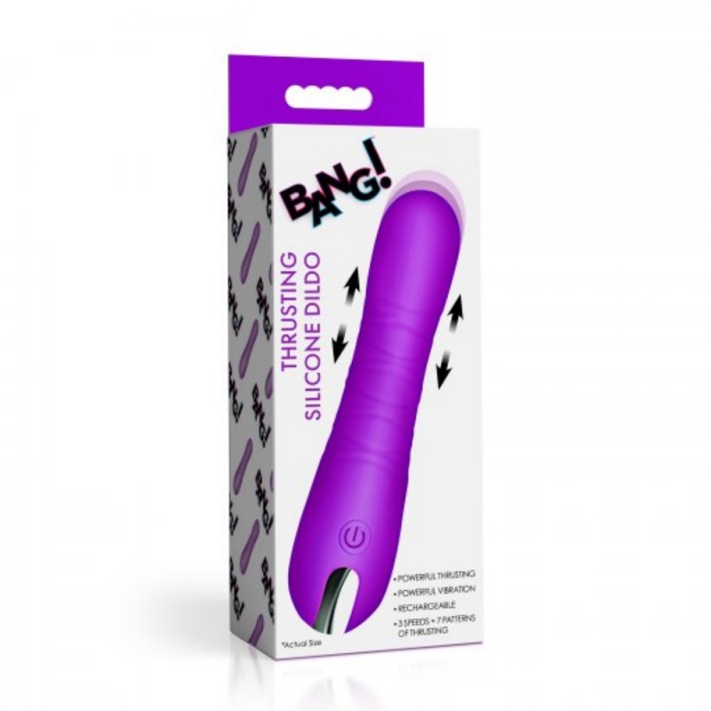 xr brands bang! new thrusting premium silicone dildo new type