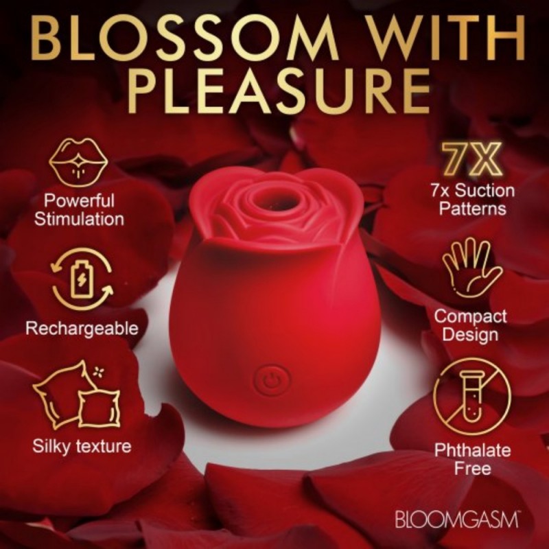 xr brands the perfect rose silicone clitoral stimulator vibrator safe material