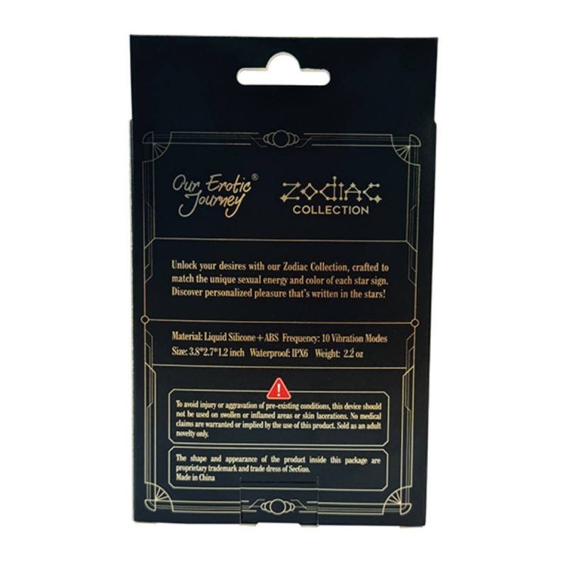 our erotic journey zodiac aquarius silicone mini clitoral vibrator waterproof