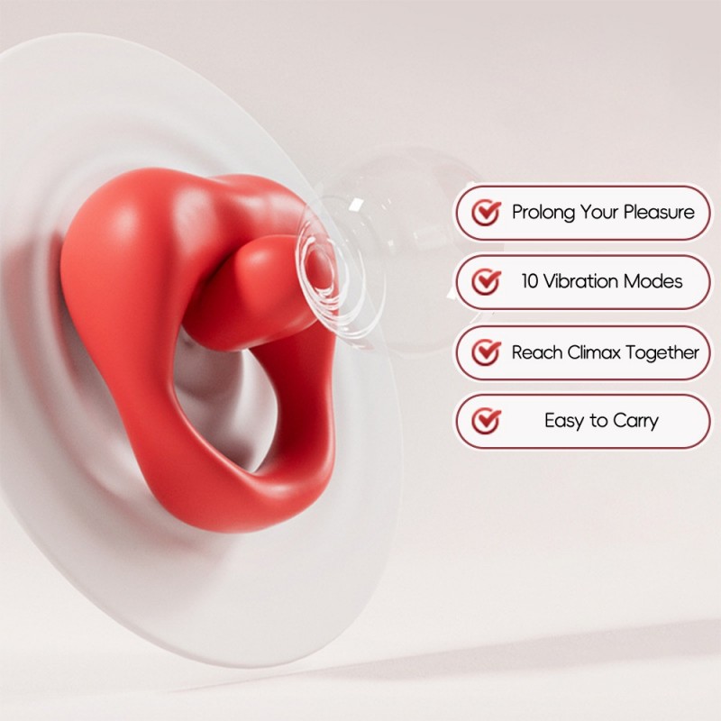 venusfun silicone licking vibrating cock ring waterproof