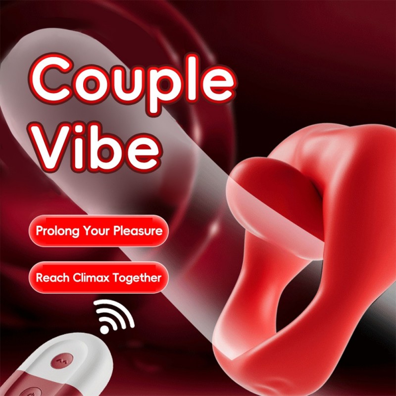 venusfun silicone licking vibrating cock ring best quality