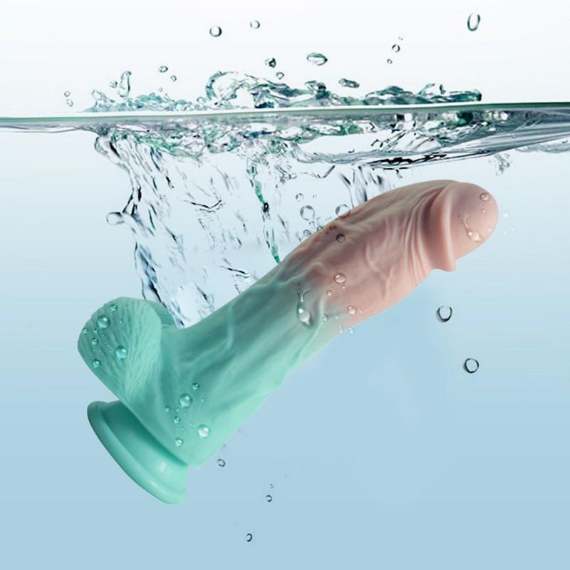 venusfun silicone realistic thick dildo anal masturbator waterproof
