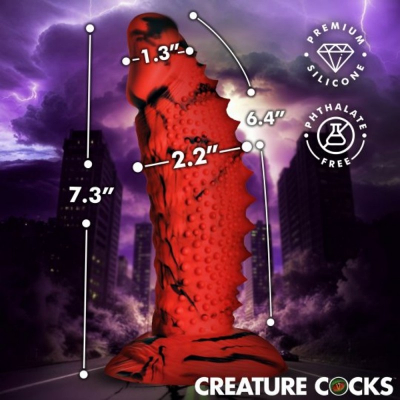 xr brands creature cocks gojira silicone fantasy thick dildo safe material