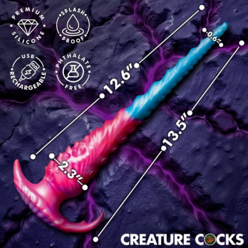 xr brands creature cocks vibropus silicone vibrating fantasy dildo waterproof