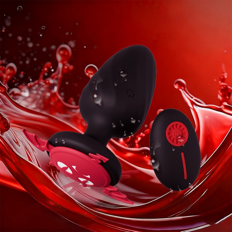 venusfun devil silicone prostate massager anal plug waterproof