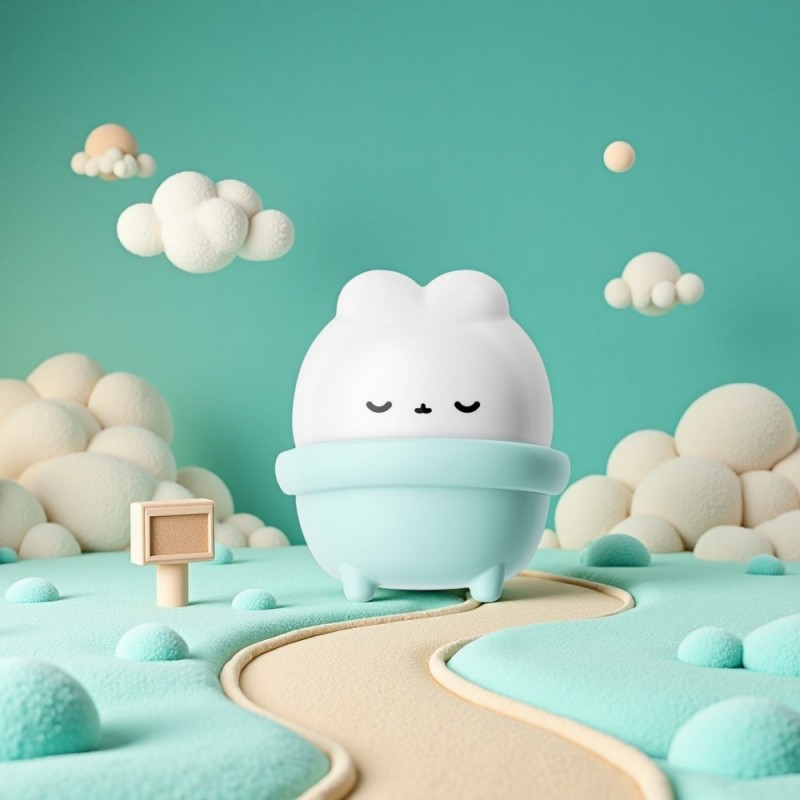 cute rabbit suction vibe on tub base easy clean