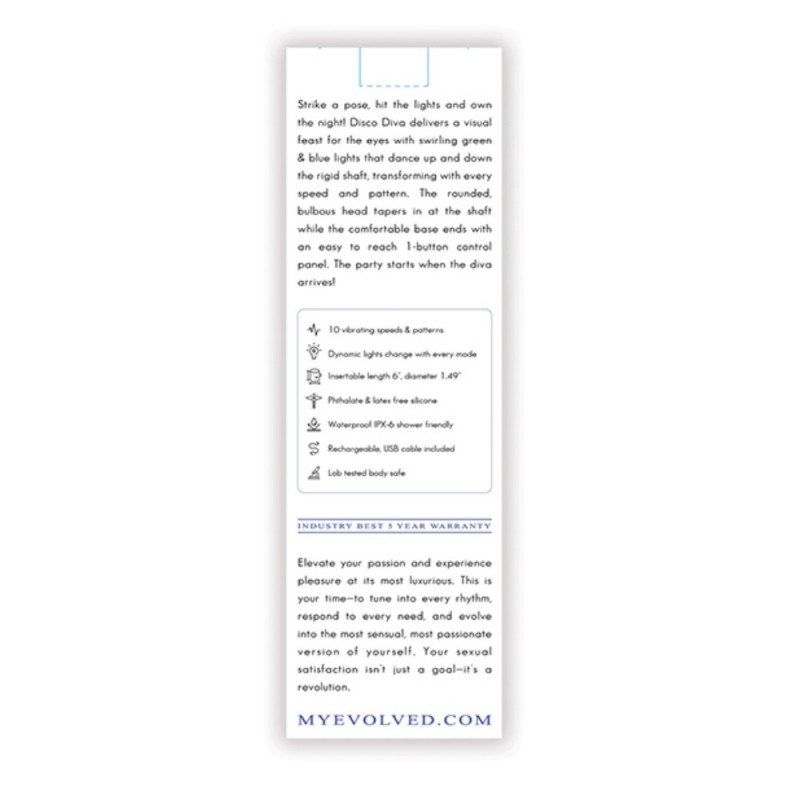 evolved novelties disco diva party style clitoral vibrator new type