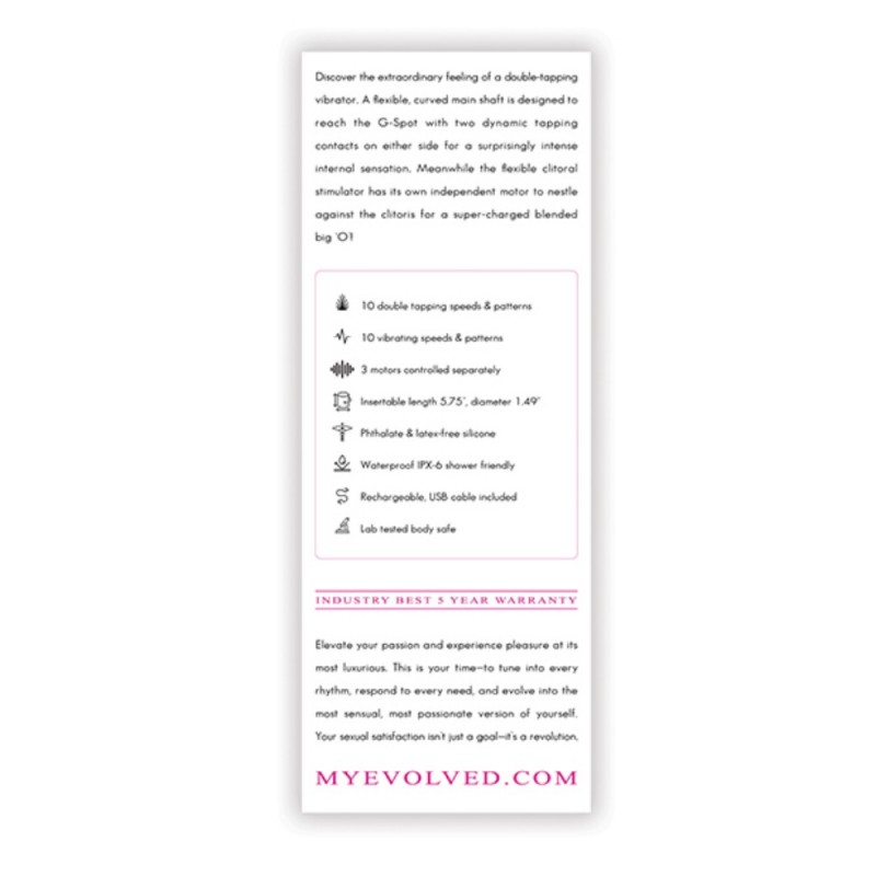 evolved novelties g-tapper g-spot vibrator new type