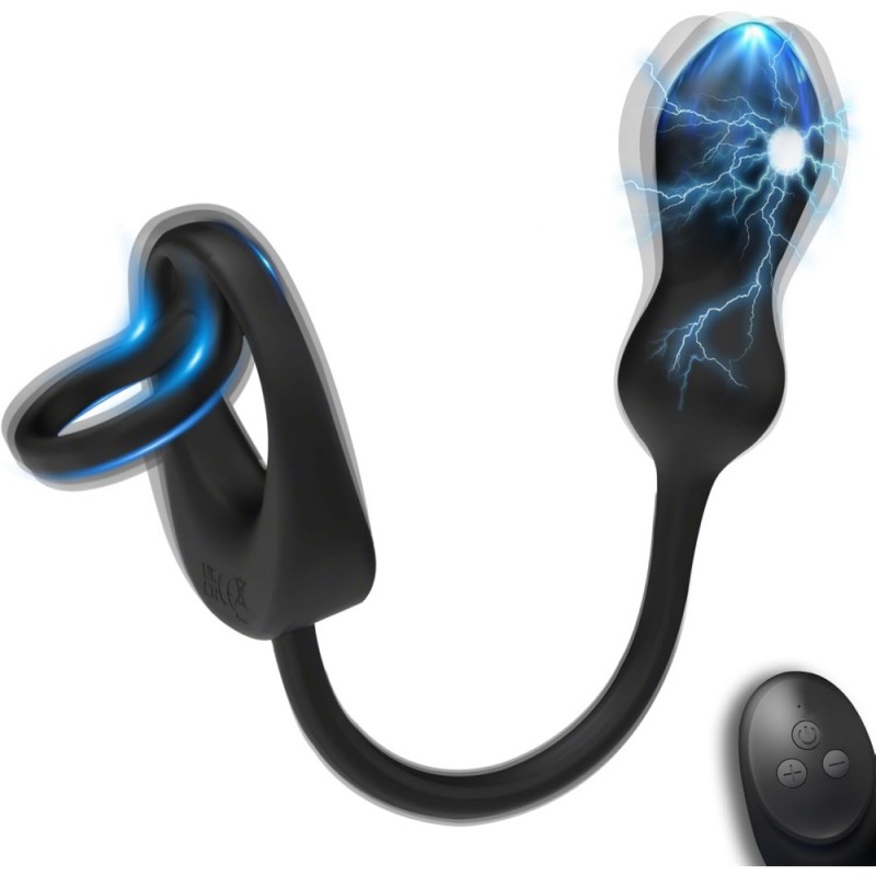 prostate massager with remote 10 vibration & 3 estim mode easy use