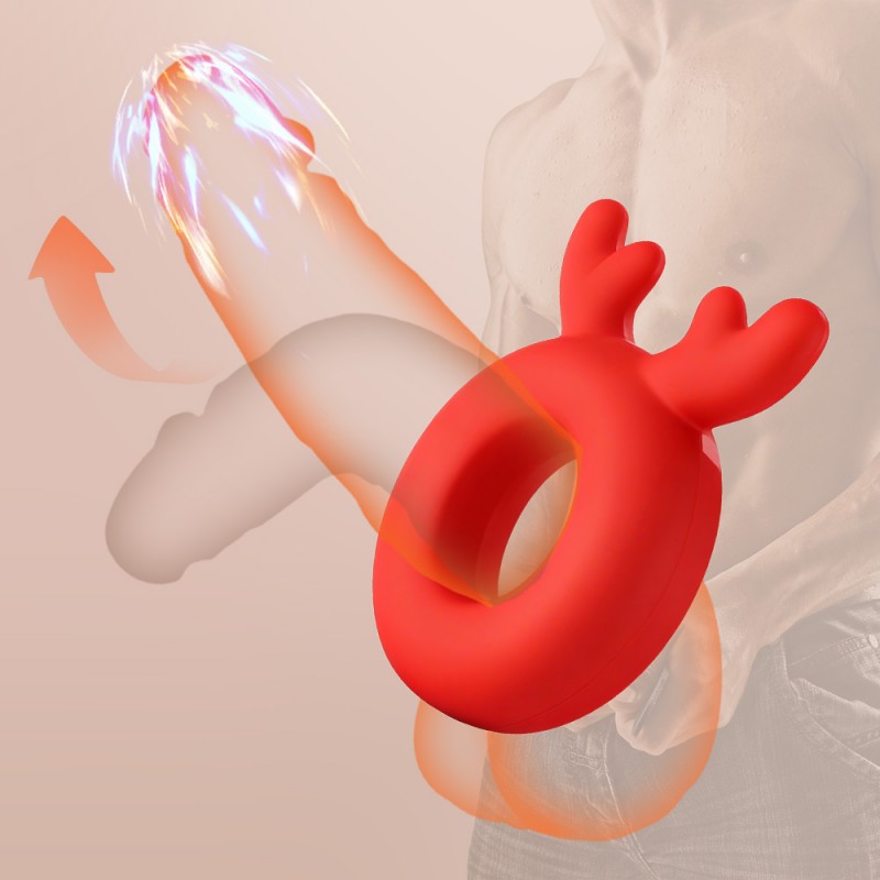 venusfun christmas series red reindeer cock ring best toy