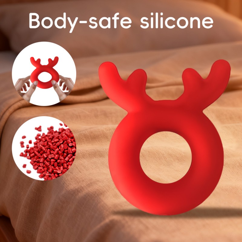 venusfun christmas series red reindeer cock ring best quality