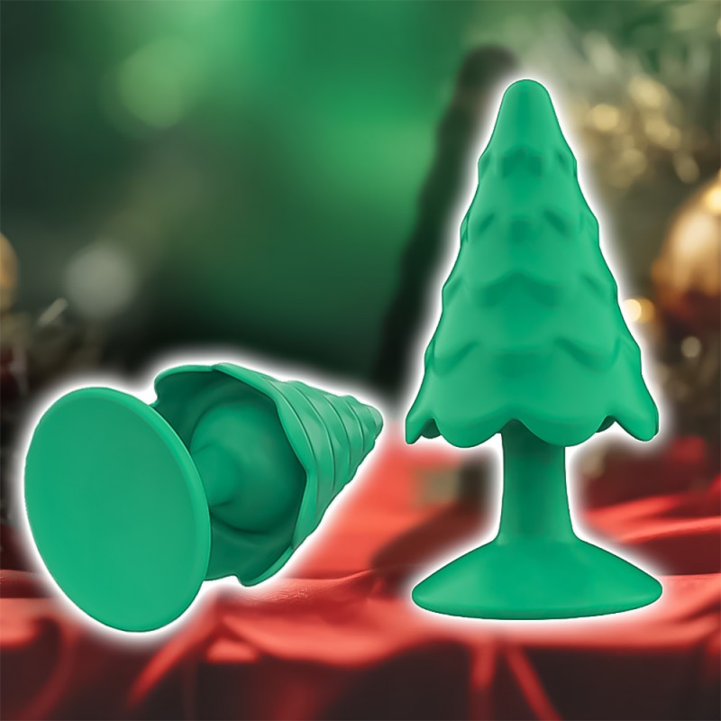 venusfun christmas tree shaped silicone butt plug new type