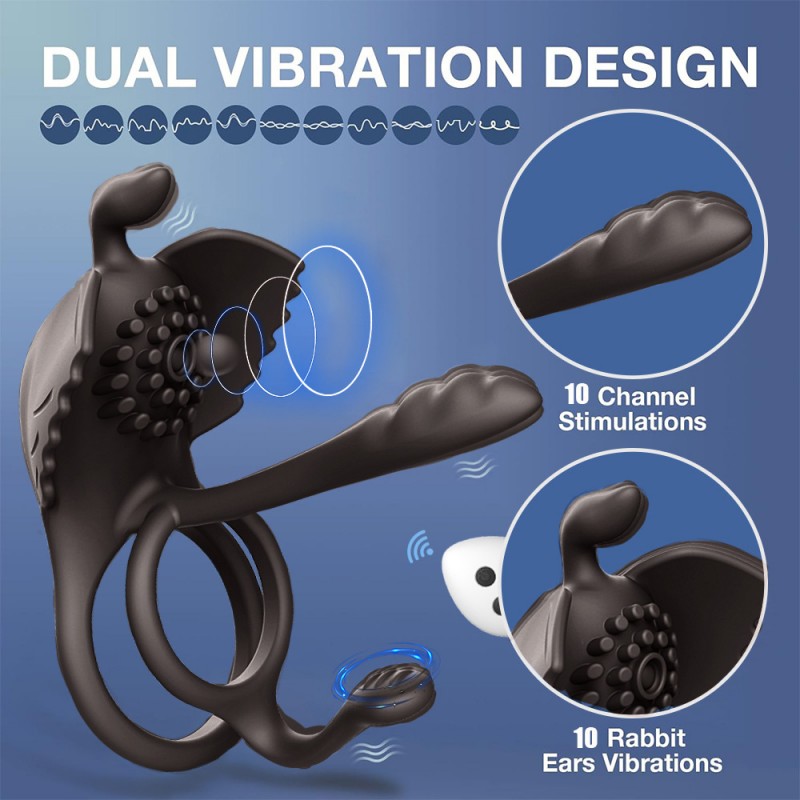 venusfun swan dual rings vibrating remote control cock ring best toy