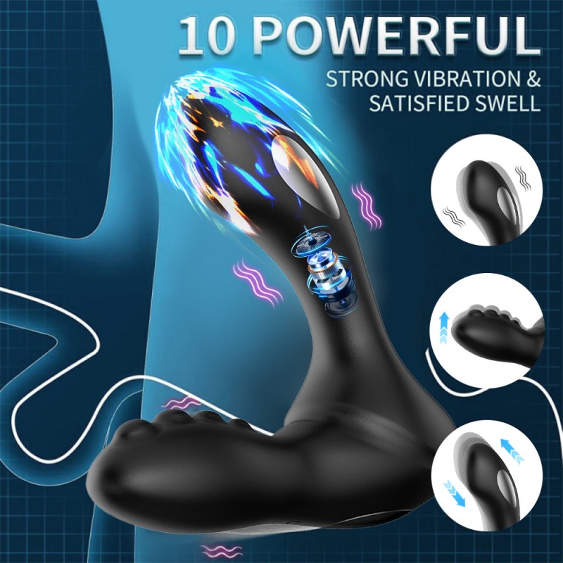 venusfun gladiator electric shock male prostate massager waterproof