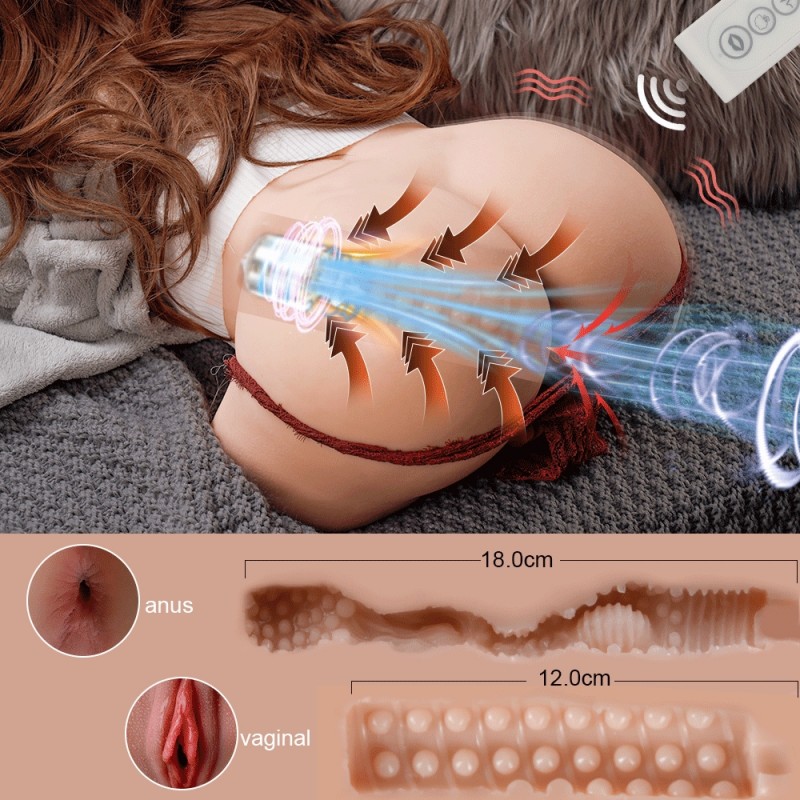 VenusFun torso doll realistic ass male masturbator with suction and vibration