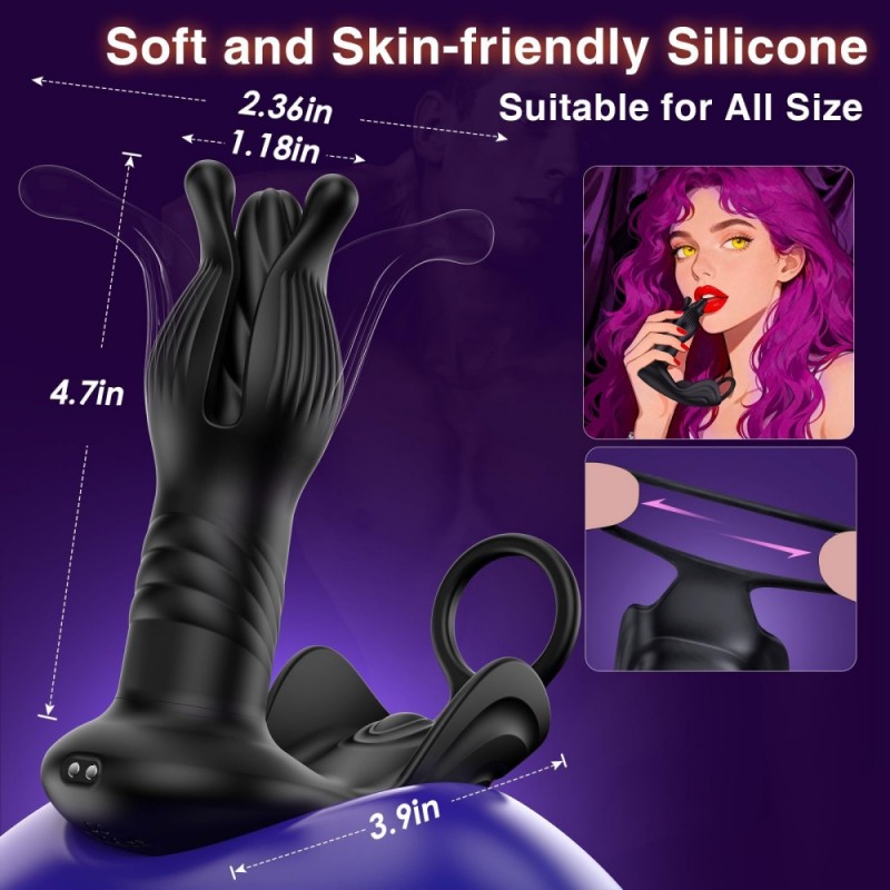 venusfun upgrade hell flower prostate massager anal plug new type