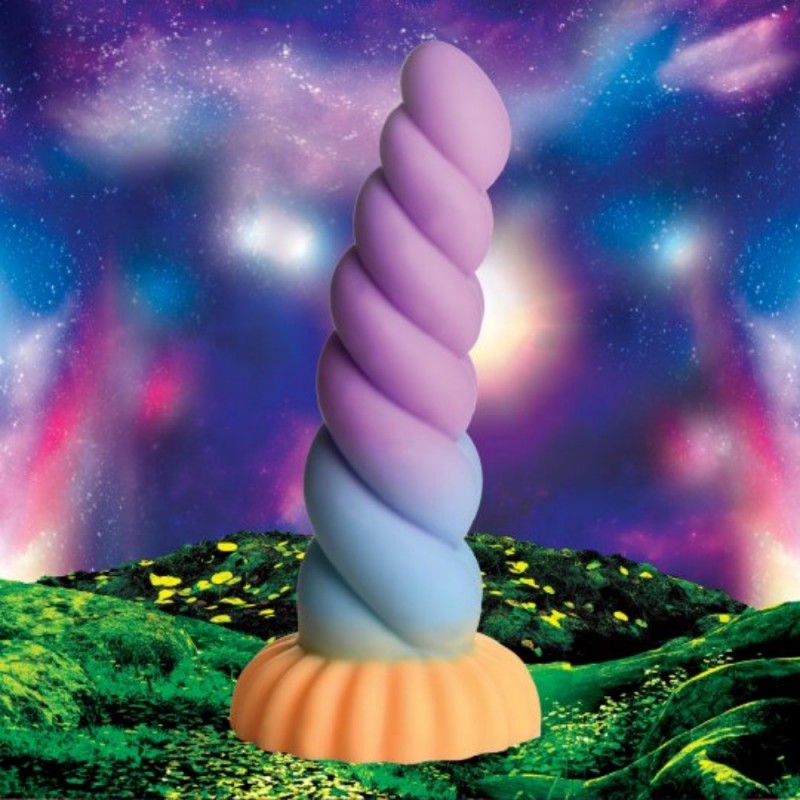 xr brands creature cocks fantasy mystique silicone unicorn thick dildo safe material