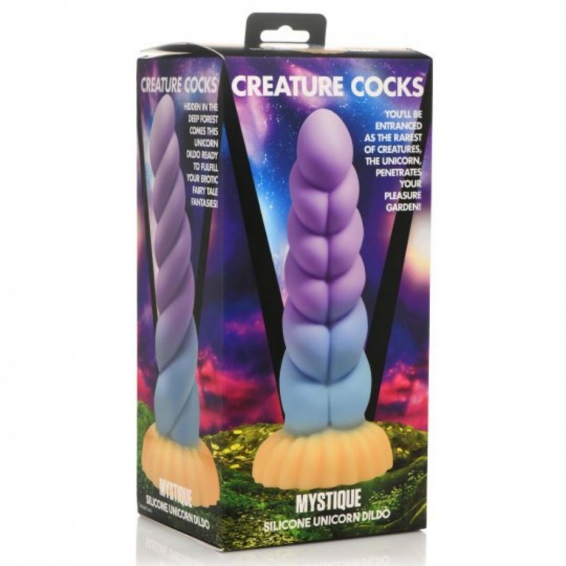 xr brands creature cocks fantasy mystique silicone unicorn thick dildo fast shipping