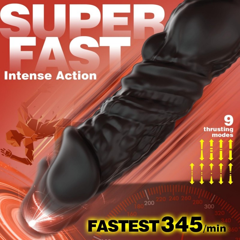 men sex toy big realistic dildo with thrusting and vibration modes