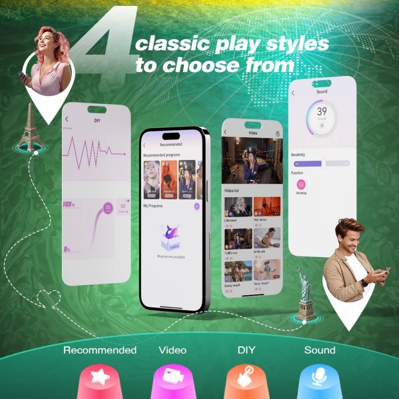 venusfun 4 in 1 penis massager sleeve app control