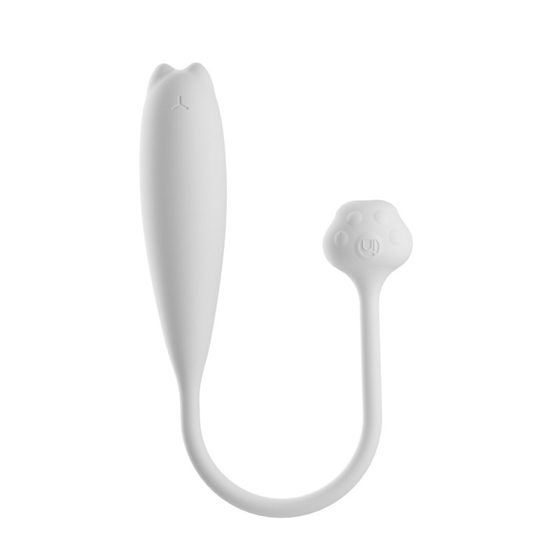 Venusfun Cute Cat Wearable Clitoral Egg Vibrator white app controlled toy