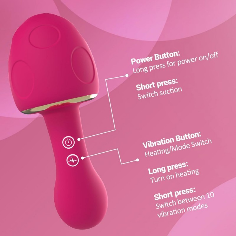 venusfun mushroom-shaped clit suction vibe waterproof