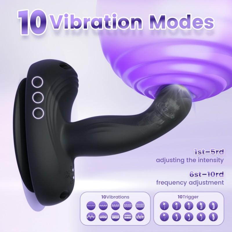 venusfun wearable 10 speeds suction cup vibrator safe material