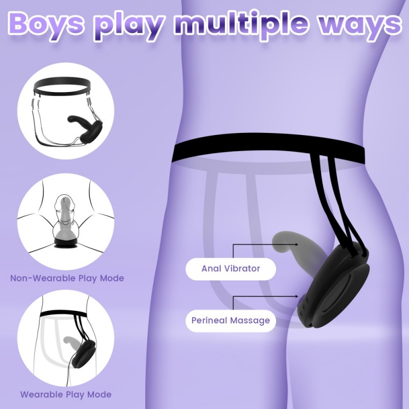 venusfun wearable 10 speeds suction cup vibrator waterproof