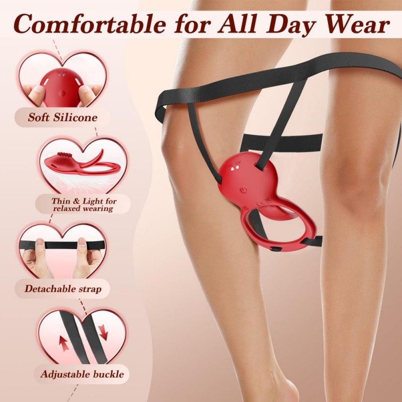 venusfun wearable tongue lick cock ring new type