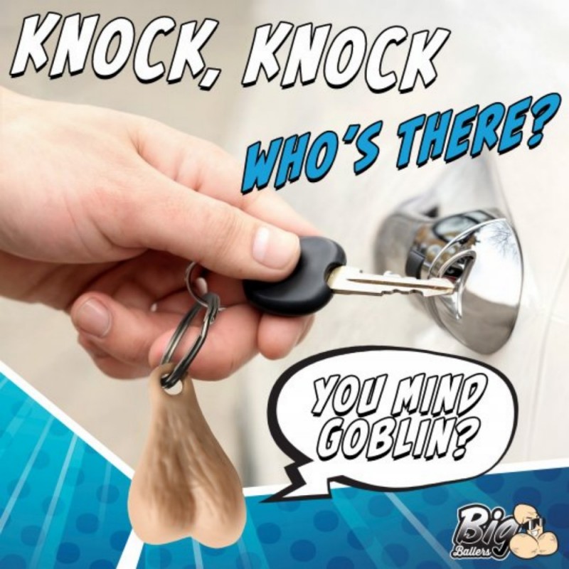 xr brands big ballers keychain big nuts shaped christmas prank gift best toy