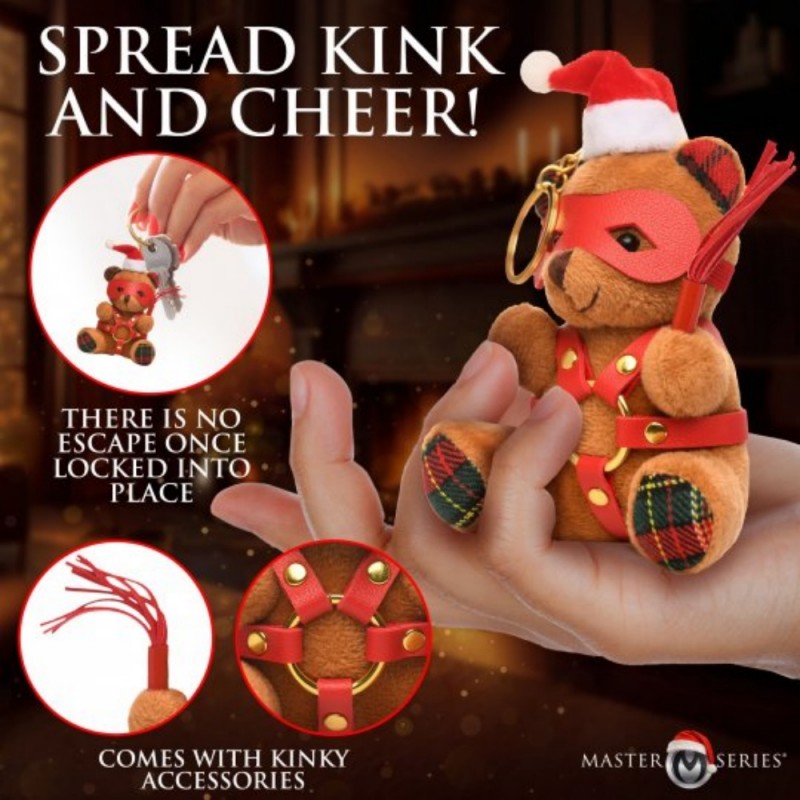 xr brands holiday bondage bear keychain best toy