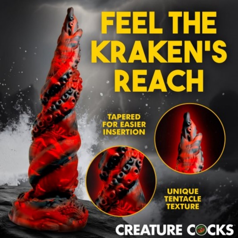 XR Brands Kraken Spawn Tentacle Dildo thick silicone fantasy dildo with suction cup