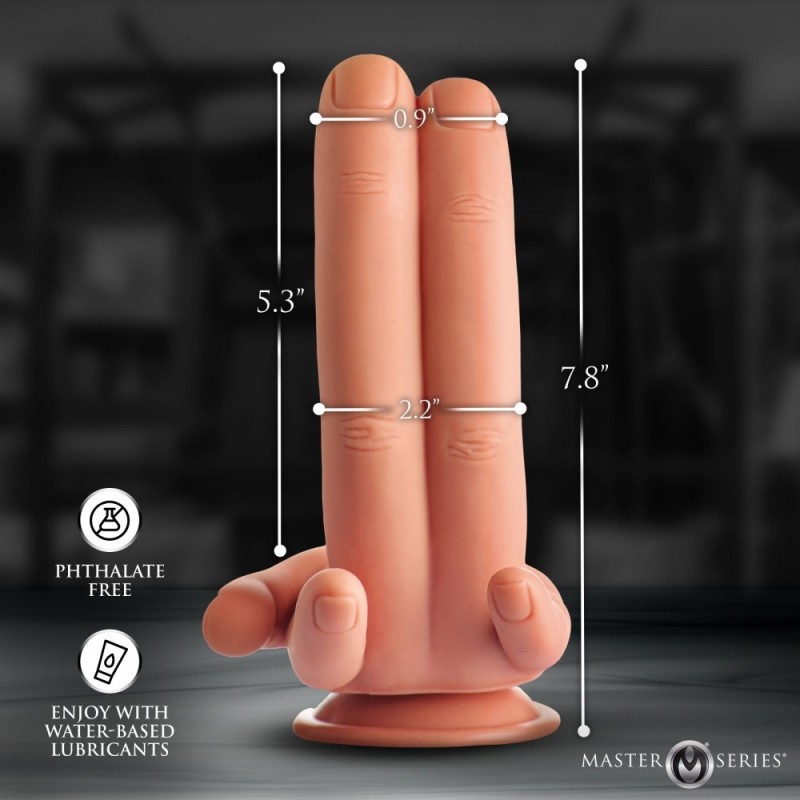 xr brands mr. fingers silicone dildo easy clean