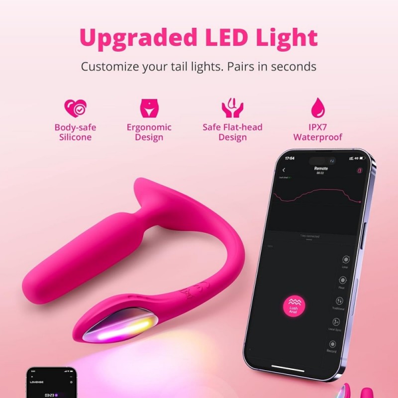 lovense lush anal vibrating butt plug app control