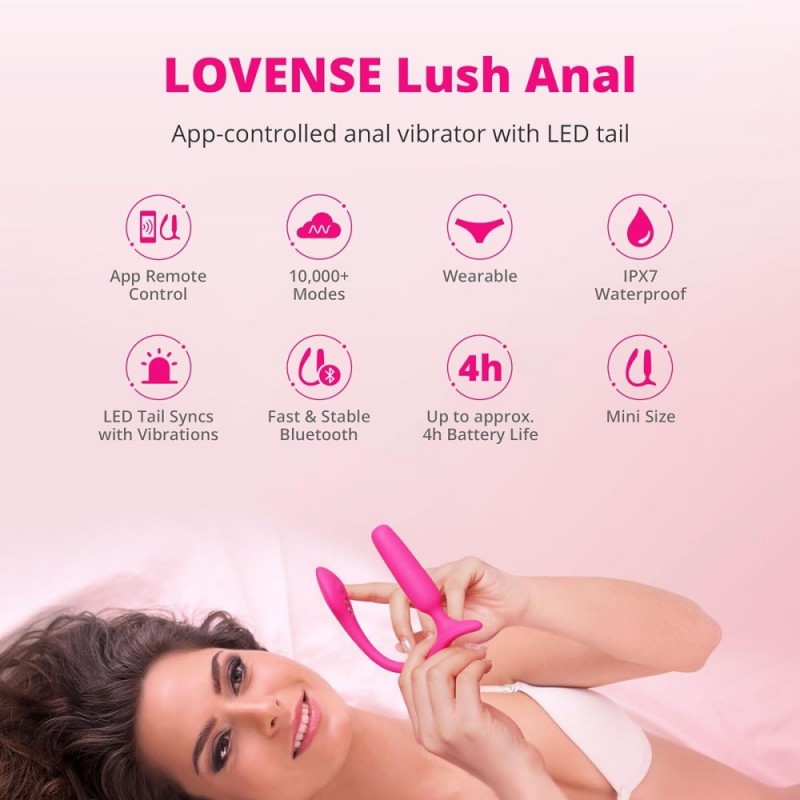 lovense lush anal vibrating butt plug best toy